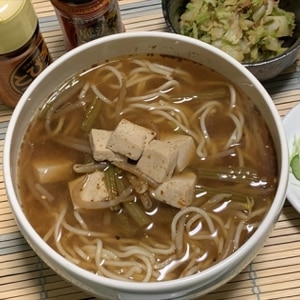 味噌汁をリメイク☆味噌ラーメン